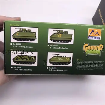1/72 MUMS M113A1/ACAV Bakas Armijos Tankas Platinum Kolekcines, Surinkto Modelio Gatavo Modelio Easymodel Žaislas