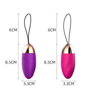 10 Greičio Kulka Kiaušinių Vibratoriai Moterims Belaidis USB Vibruojantis Kiaušinis Įkraunamas Masažo Kamuolys G Spot Klitorio 18+ Suaugusiųjų Sekso Žaislai