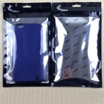 100VNT 22*12cm Plastiko Zip-lock Poli Paketai Baltos spalvos Mobilųjį Telefoną Atveju Mažmeninės Pakuotės Pakuotės Maišelis iPhone 5S 6 Plius 4 Pastaba S6