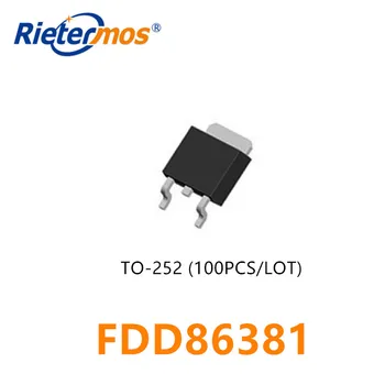 100VNT FDD86381_F085 FDD86381 TO252 MOSFET N-KANALO