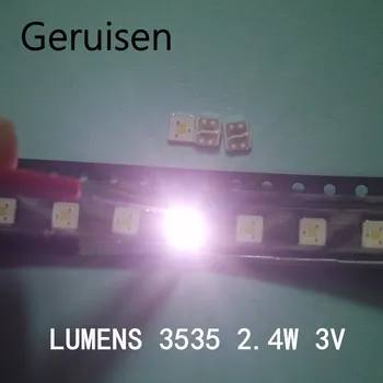 100VNT LIUMENŲ LED Backlight Flip-Chip LED 2.4 M 3V 3535 šaltai balta 153LM SAMSUNG 