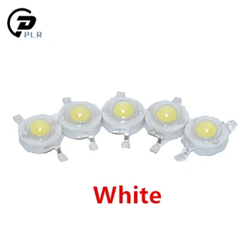 100vnt 1W/3W High power Lemputė karoliukai Balta/Šiltai balta/Raudona/Geltona/Mėlyna/Žalia RGB LED Grynas 300mA 3.2-3.4 V 100-120LM 30mil