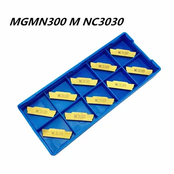 10VNT Tekinimo įrankis MGMN300 M NC3030 Karbido ašmenys metalo tekinimo įrankis MGMN 300 tekinimo įrankiai CNC dalys, drožimo ir griovelį įrankiai