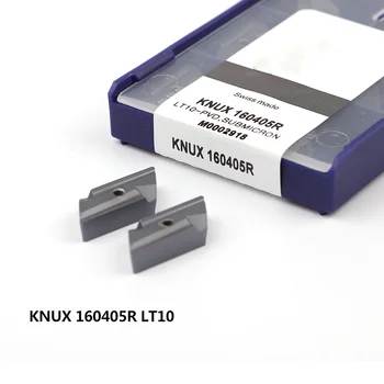 10vnt KNUX160405 R LT10 originalus Karbido įdėklai Metalo Tekinimo Įrankiai CNC Tekinimo staklių pjovimo Įrankis KNUX 160405 Staklės, Pjovimo ašmenys įrankis