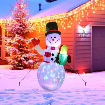 150CM LED Apšviestas Pripučiami Sniego Oro Siurblys Naktį Lempos Kalėdinė Dekoracija Milžinišką Kalėdų Senelis su Ramentas Kalėdos Rekvizitai Dekoras
