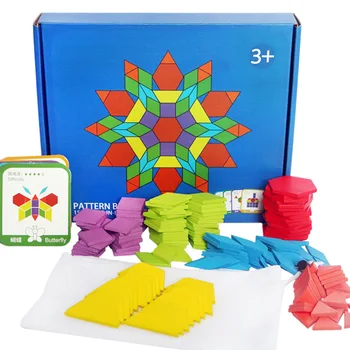 155pcs Dėlionės Vaikams, Vaikams, Tangram Medinės Dėlionės Medienos Montessori Švietimo Žaislai Vaikams, Mokymosi Žaislai