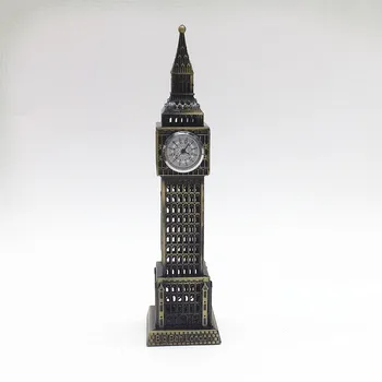 18cm Namų Puošybai Kūrybingi Gimtadienio Dovanos Vaikams, Dovanos Metalo Modelio Stalo Dekoro Londono Big Beno Laikrodis su
