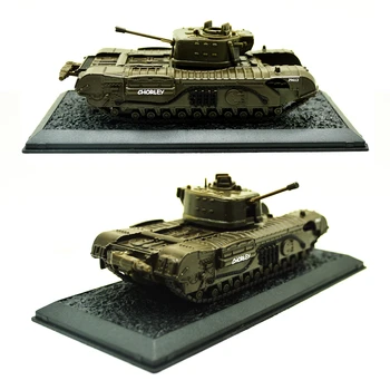 1PC 1/72 Britų Armijos antrojo Pasaulinio Karo Pėstininkų Tankas Lydinio Gatavo Gaminio Modelis, Diorama Wargame Scena Ir tankų Kolekcija