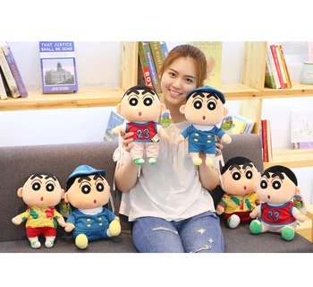 1pc 30cm mielas mokyklos vienodos T-shirt Crayon Shin-chan pliušinis lėlės saldaus miego turėti pagalvę įdaryti žaislas mergaitė, berniukas, kūrybos dovana