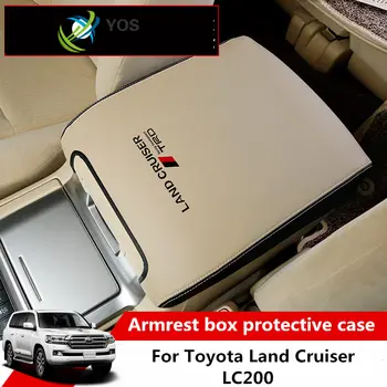 1pcs Toyota Land Cruiser 2008-2019 Kelių Centrinis Porankis Box Odos Atveju LC200 Porankiu Lauke Motina Interjero Pakeitimo