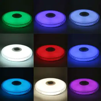 200W 40cm Šiuolaikinės RGB LED Smart Lubų Šviesos APP Pažangios Kontrolės Lubų Lempa 