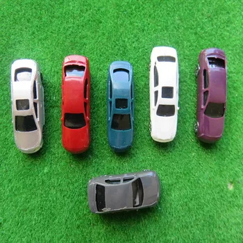 2018 Naujas 20Pcs Dažytos Modelio Automobilius Pastato Išdėstymas Mini 1:100 Masto Modelio Automobilių Žaislai