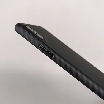 2019 Naujausias Verslo Matinis Aramido Pluošto Atveju iPhone XS XS MAX Galinį Dangtelį Ultra Plonas Anglies Pluošto Modelio 