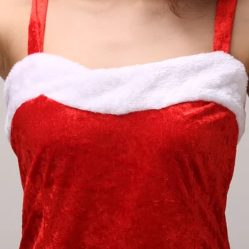 2020 Naujas Mados Cosplay Santa Claus Moterų Mergina Kostiumas Suknelė, Skrybėlė Chrismas Drabužių Etape Parodyti Sexy Raudona COS Skraiste, Chalatai