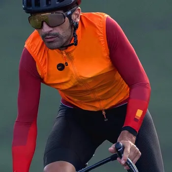 2020 Orange rudenį aukščiausios kokybės PRO komandos lengvas vėjo dviračių gilet vyrų ar moterų dviračių tvora vest mtb vėjo liemenė