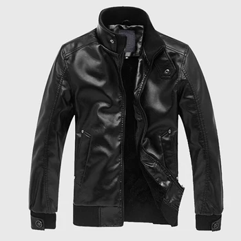 2020 motociklas Juodos dirbtiniais odinė striukė vyrams, vyriškos odinės striukės jaqueta de couro masculina drabužius mens odos paltai