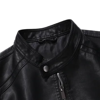 2020 naujas pu odos striukę, vyrams, paltai motociklo plonas švarkelis vyrų mados viršutiniai drabužiai