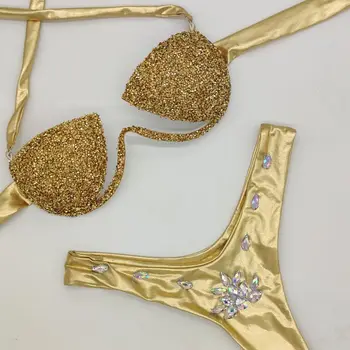 2020 venera atostogų kalnų krištolas bikini komplektas seksualių moterų maudymosi kostiumėliai, push up diamond bling akmenys maudymosi kostiumėlį, maudymosi kostiumą