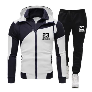 2020Autumn ir žiemos naujas vyrų kostiumas, sportiniai, 2-piece hoodie + kelnės bėgiojimas fitneso sporto puloveris sekti pavyzdžiu megztinis 23