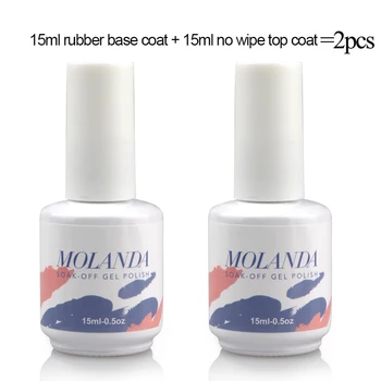 2021 Base ir Top Nails UV Lakas Sveikas UV Primer Mirkti Off ilgaamžės Gumos Pagrindo Storesnį Gelio Nagų Dailės Gelio Lako