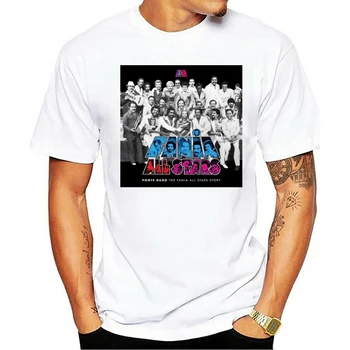 2021 Mados T-shirt Su Fania Visų Žvaigždžių Istoriją Mens unisex pop roko muzikos klasika naujas