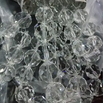 20mm Aišku, Briaunotas Apvalus Krištolo Karoliukai, Metalinės nemokamas pristatymas Trikampio skirsnis