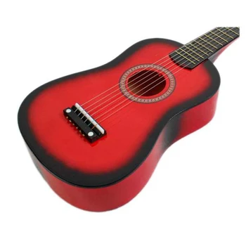 23inch Gitara Mini Gitara Liepų vaiko Muzikinis Žaislas Akustinių Styginis Instrumentas su Plektras 1 Eilutę