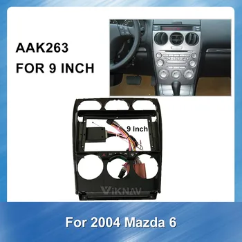 2DIN Automobilio Stereo Radijo DVD fascia Mazda 6 2004, Garso Grotuvas Skydo Rėmo Adapteris Brūkšnys Pritvirtinkite Montavimo Komplektas