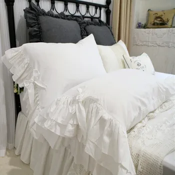 2vnt Naujos didelių pynimas pagalvės užvalkalą Amerikietiško stiliaus pagalvę padengti Šalies stiliaus užvalkalas mados tekstilės balta pagalvių užvalkalai 