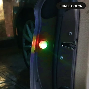 2vnt led žibintai, automobilių durų anti-susidūrimo lempos praeiviai dėmesio magnetas 