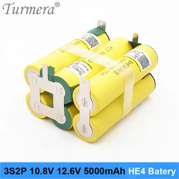 3 12,6 V 4S 16.8 V Baterijos 18650 HE4 2500mah 20A Išlydžio Srovė šuros atsuktuvas baterija (tinkinti) Turmera 2020 m.