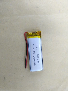3.7 v, li-po, li-ion akumuliatoriai 3, 7 v Paketas), 3,7 V ličio polimero baterija 501646 380mah