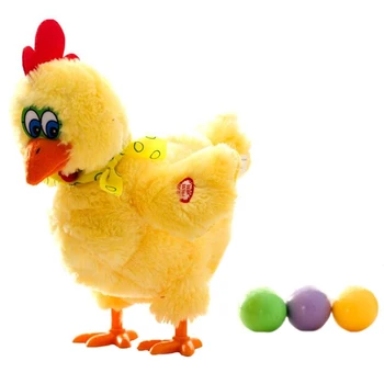 30cm juokinga, žalias vištos dedeklės turės nustatyti kiaušiniai, viščiukai crazy dainuoti ir šokti elektros pet lėlės, pliušiniai žaislai, Kalėdų dovanos