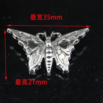 35x21mm odos amatų drugelio dizaino metalo apdailos, varžtai mygtuką 10vnt/daug