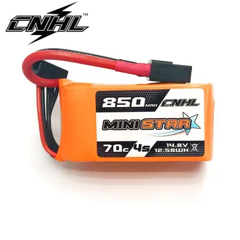 3PCS CNHL MiniStar 850mAh 14.8 V 4S .70C Lipo Baterija Su XT60 Plug