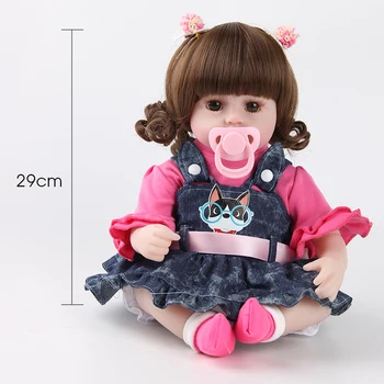42cm Silikono Lėlės Reborn Realistas Modeliavimas Bebe Kūdikių Lėlės Reborn Minkšta Vaikiška Žaislai Mergaitėms, Gimtadienio, Kalėdų Dovanos
