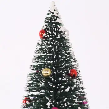 4PCS Mini Kalėdų Eglutės Dirbtinės Ledinis Stalo Ornamentas Kalėdų Dekoro 
