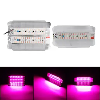 50W 100W LED Grow Light su ES Plug Visą Spektrą High Power LED Fito Potvynių Žiburiai Hydroponic sėja 220V IP65 Vandeniui