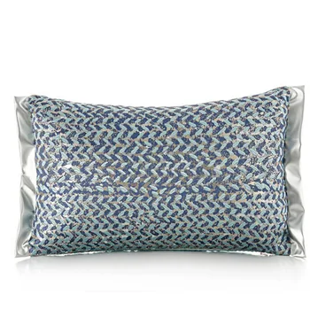 50x30/45x45cm prabanga mėlyna pilka žakardinės pagalvėlės užvalkalas padengti dekoratyvinių sofa abstrakčių geometrinių mesti pagalvę padengti atlošas