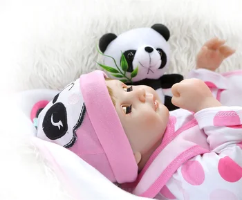 55CM minkšti kimštiniai kūno 1/4 silikono galūnių reborn baby doll akis blink saldus mergina kūdikio Gimtadienio Dovana