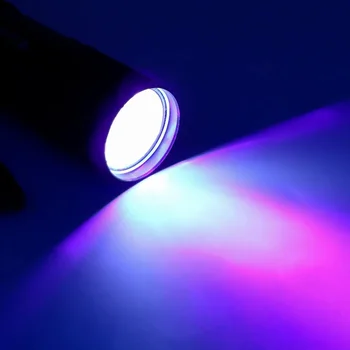 5vnt/daug Mini 12 LED UV Žibintuvėlis Ultravioletinė Led Blykstė Ultra Violet Nematomas Rašalas Žymeklis Aptikimo Žibintuvėlis Šviesos, UV Lempa