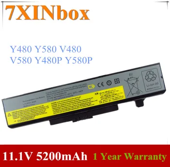 7XINbox 11.1 V 5200mAh L11N6R01 L11N6Y01 L11P6R01 L11S6F01 L11S6Y01 Baterija Lenovo IdeaPad Y480 Y580 V480 V580 Y480P Y580P