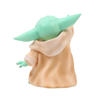 8cm Star Wars mandalorian Yoda Baby Collection Veiksmų Skaičius, Žaislų PVC Automobilių apdailos Žaislai, Lėlės, Vaikų Dienos Kalėdų Dovana