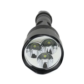 ANJOET LED Žibintuvėlis Šviesos Lempos 6000 Liumenų 5 Režimo Jungiklis Super Šviesus 3xXML XML T6 Vienas failas LED Medžioklės Žibintuvėlis Lanterna 3T6