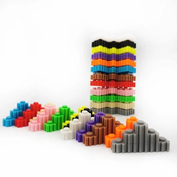AQUARYTA Mini Blokai 10mm*10mm 12Colors 1500pcs/maišas Plytų, Žaislų, Animacinių filmų Modelio Blokai Žaislai Vaikams Dovanų Lipdukai