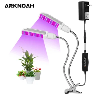 ARKNOAH viso Spektro LED Grow Light AC100~240V 90W Clip-on Fito Lempos Darbalaukio Augalų Augimo Apšvietimas Kambarinė Gėlės