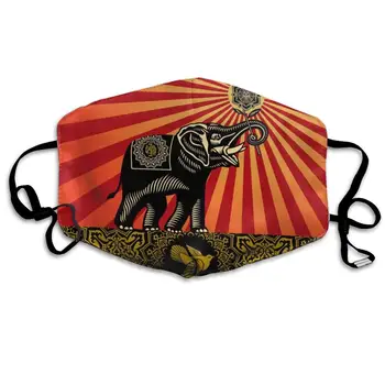 Afrikos Atogrąžų Indėnų Stiliaus Paklusti Drambliai Tikėjimo Modelį Daugkartinio naudojimo Kovos su Dulkių Lankelį, Veido Kaukės Vyrų Skalbti Veikia