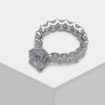 Amorita boutique 925 visiškai gręžimo dizaino, mados žiedas blizga