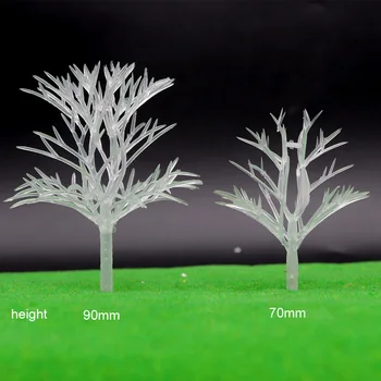 Augalų Modelio Skaidrios Medžio Žaislas Kristalų Medžio Statybos Traukinio Scena Priėmimo 50pcs Modeliavimas Smėlio Stalas 