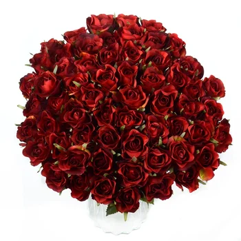 Aukštos Kokybės 12pcs Dirbtinio Šilko Rožė Gėlių Puokštės, Vestuvių Namų Puošybai Nuotaka Ūkyje Organizuoti Stalo Netikrą Gėlių